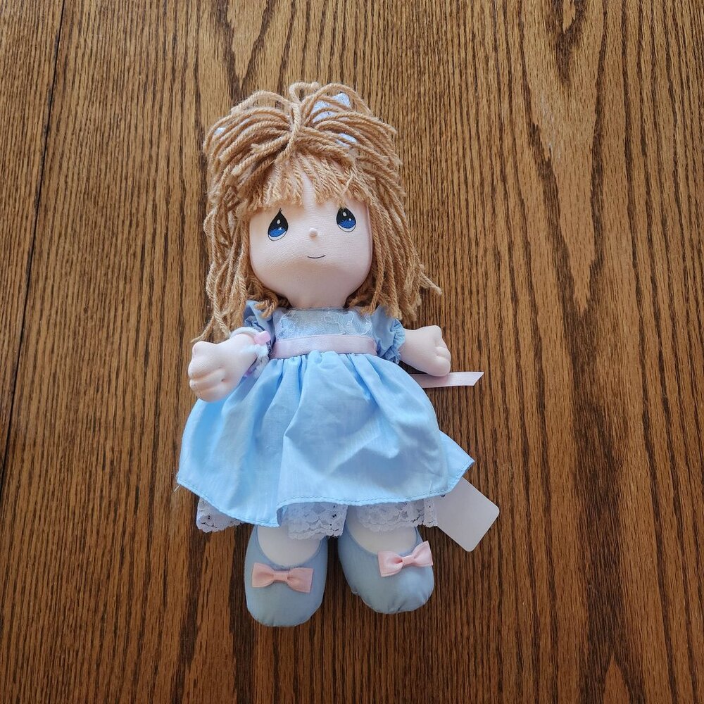 Precious Moments Vintage 1993 Blue January Janice Doll by Applause